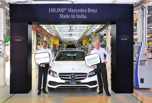 Mercedes-Benz rolls out its 100,000th made-in-India car