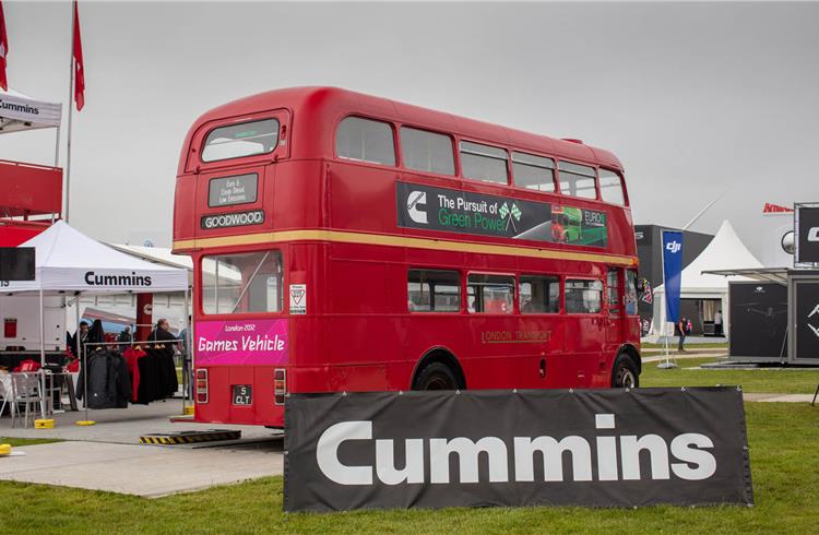 The Routemaster RM1005 on the Cummins stand at Goodwood