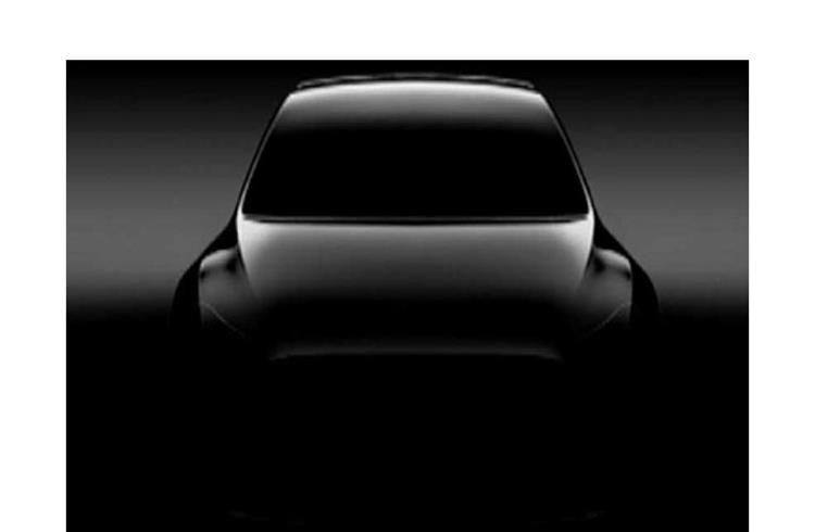 Tesla's Model Y  crossover image revealed, expected to launch by 2019.