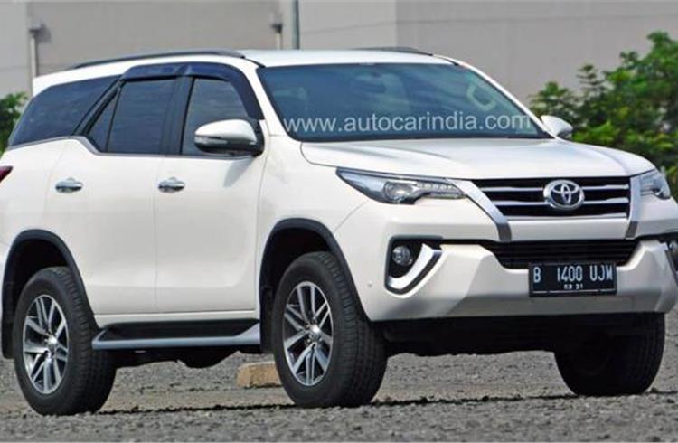 Toyota to launch new Fortuner in India on November 7