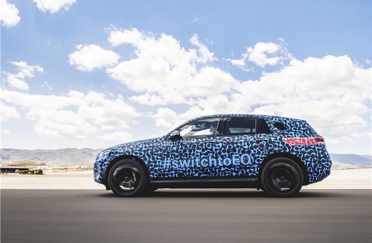 Mercedes-Benz EQC undergoes summer testing in Spain ahead of production