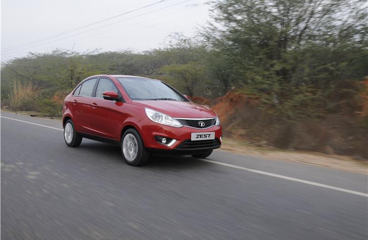 The Zest sedan has given a new charge to Tata's passenger car sales.