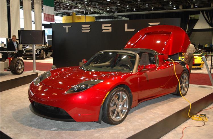 First-generation Tesla Roadster, which has a 0-100kph time of 3.9sec, went on sale in 2009.