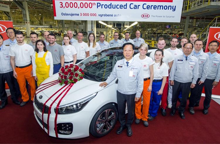 Kia Motors builds its three millionth car in Europe