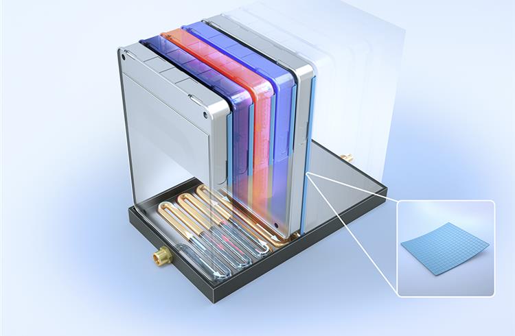 The heatshield for the batteries from Freudenberg Sealing Technologies