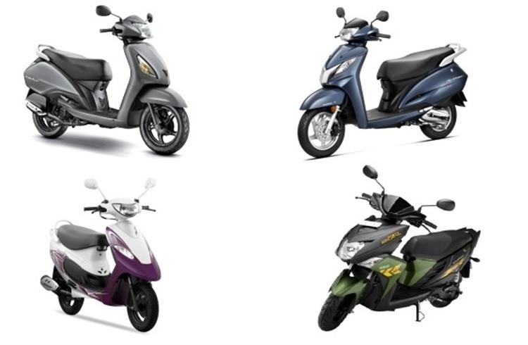 INDIA SALES: Top 10 Scooters in October 2016