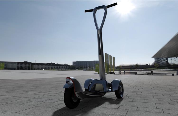 e-floater: 12kg solar-powered electric scooter!