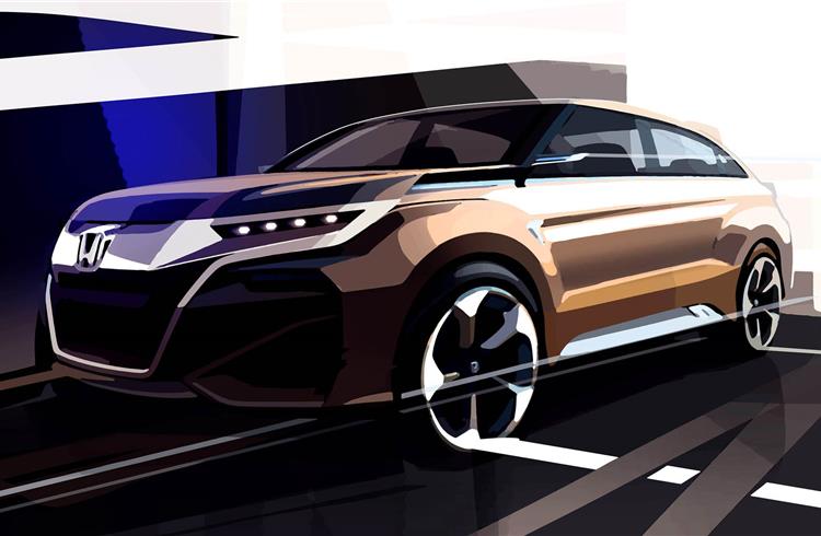 Honda has issued only a teaser image of the developed-for-China SUV concept.