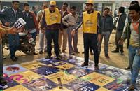 Awareness about various road accident-causing habits and measures to prevent them was highlighted.
