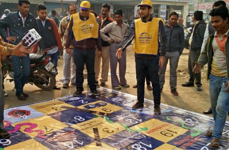 Awareness about various road accident-causing habits and measures to prevent them was highlighted.