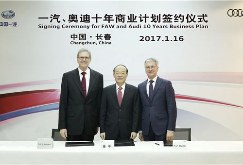 Audi and FAW Group ink strategic growth plan for China