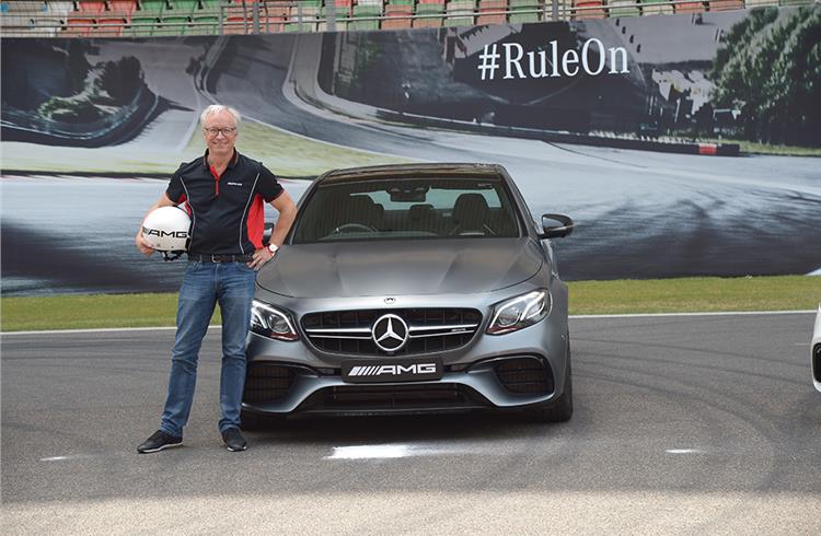 Roland Folger, managing director, Mercedes-Benz India at the launch of Mercedes-Benz AMG E63 S