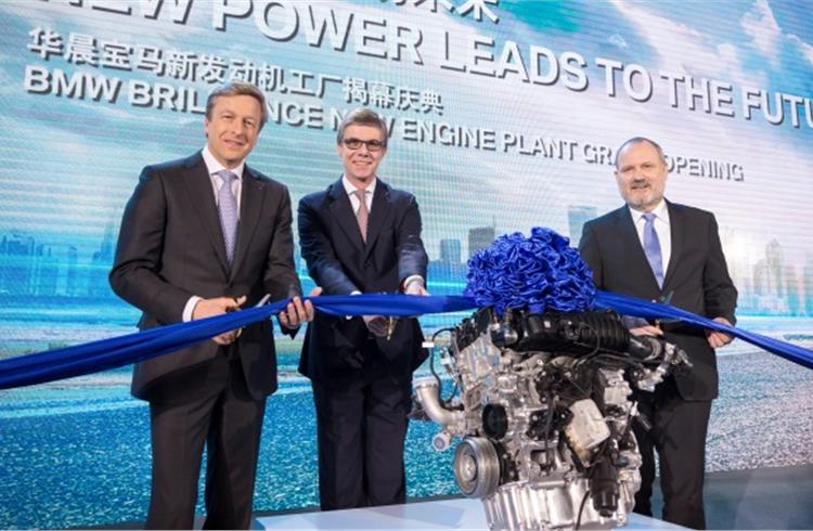 BMW's Oliver Zipse, production board member; Olaf Kastner, China region’s president and Dr Anton Heiss, president BBA.