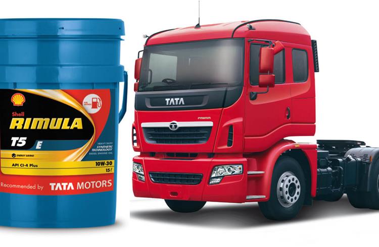 Shell Lubricants says new Rimula T5 E 10W-30 diesel engine oil for Tata Motors CVs will deliver over 3% savings on fuel equivalent to Rs 40,000 per truck per year.