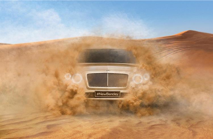 Bentley previews 2016 SUV with official picture