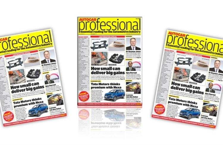 Autocar Professional’s Lightweighting Special rolls out - November 1