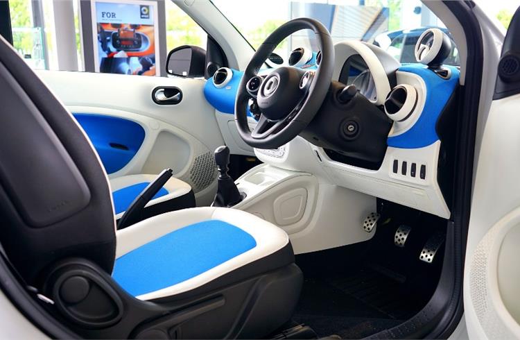 Representational image of a smart car's cockpit