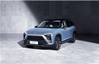 ES8, NIO's first electric all-aluminum vehicle, which the company intends to position in the Chinese electric vehicle mass market.