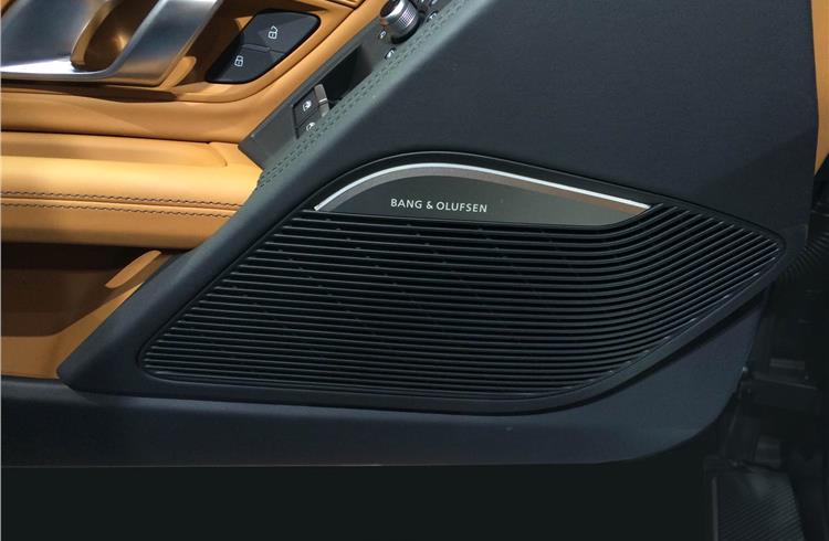 Bang & Olufsen's sound System is fitted in the Audi R8 Coupé.