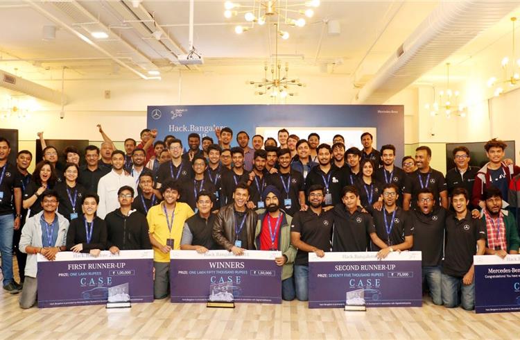 In total, more than 50 programming and car-enthusiastic ‘hackers’ participated at the Daimler hackathon in Bangalore.