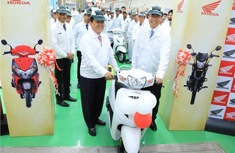 India becomes Honda's largest two-wheeler production hub