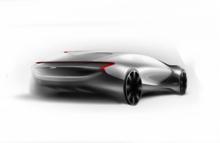 Letv's impression of how the company's first electric car might look.