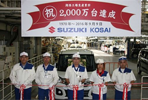 Suzuki Motor Corp’s Kosai plant rolls out its 20 millionth unit