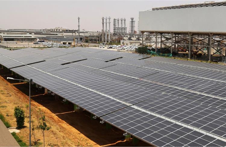 Maruti Suzuki India’s 1MW mono-crystalline photovoltaic solar power plant at its Manesar plant helps it offset CO2 emissions to the tune of over 1,200 tonnes per annum.