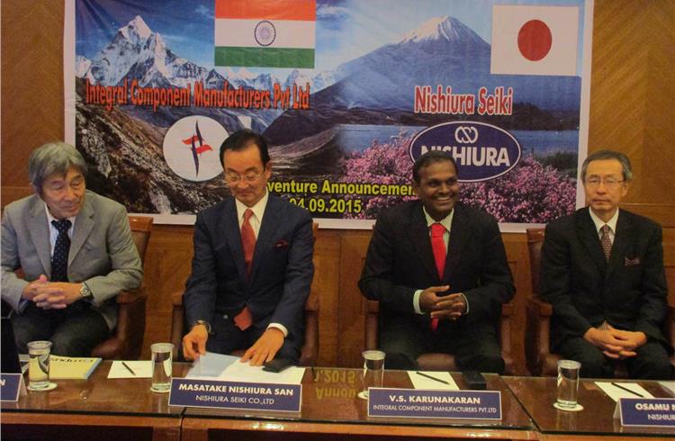 Integral Component Manufacturers inks JV with Nishiura Seiki of Japan