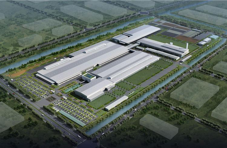 Artist’s impression of the Luqiao plant, which is owned by Zhejiang Geely Holdings but operated by Volvo Cars, which will make Volvo’s new range of smaller 40-series CMA-based cars, as well as CMA-bas