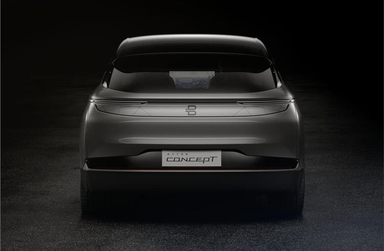The rear of the Byton Concept