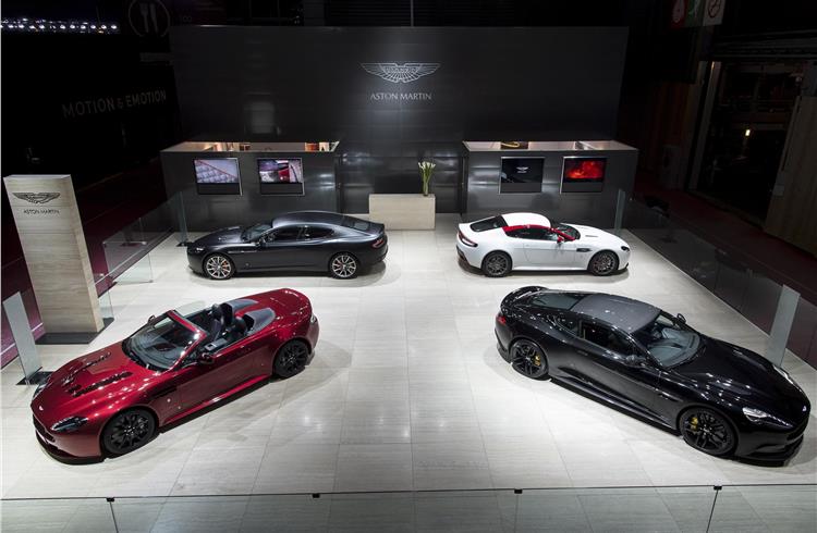 Aston Martin’s power-laden display at Paris Motor Show
