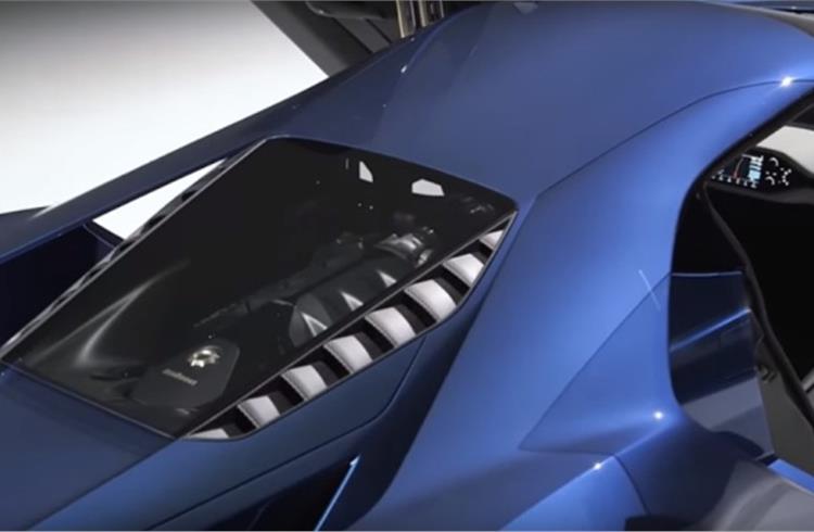 Ford & Corning Gorilla glass hybrid windshield technology on new Ford GT