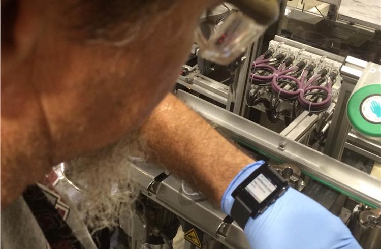 In its plant in Anderson, South Carolina, Bosch uses smartwatches that pass on manufacturing data to associates.