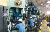 The machines in an auto component manufacturing unit in Bangaluru are monitored with Think7 QMS.