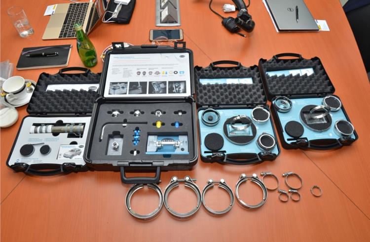 Portfolio of connecting solutions manufactured and supplied by Oetiker in India.