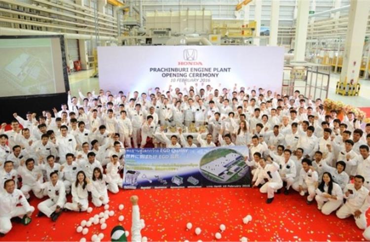 Honda starts engine production at new plant in Thailand