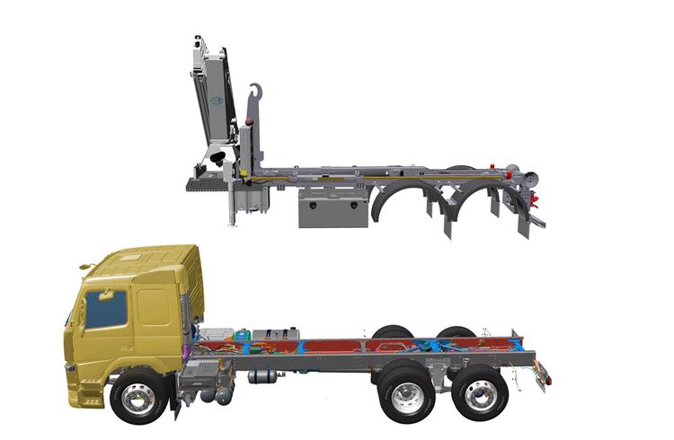A parallel workflow and secured quality is made possible by chassis unique 3D drawings, in which the application can be made at the bodybuilder at the same time as the truck is being assembled at Volv