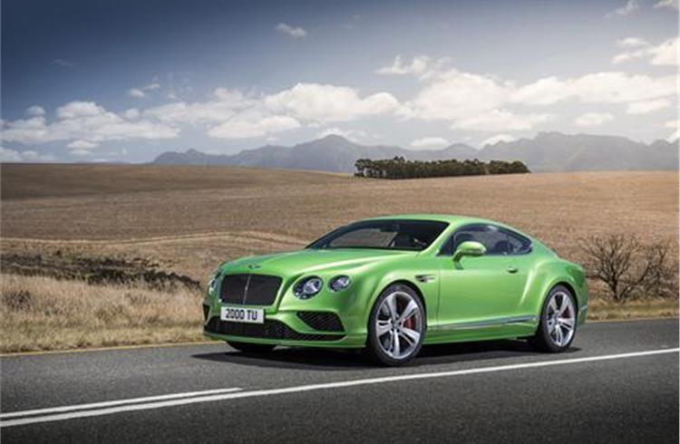 The Continental GT gets a new front bumper, a smaller radiator shell and more pronounced fenders.