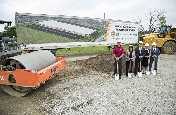 General Motors Customer Care and Aftersales (CCA) breaks ground on a $65 million ACDelco and Genuine GM Parts processing center in Burton, Michigan