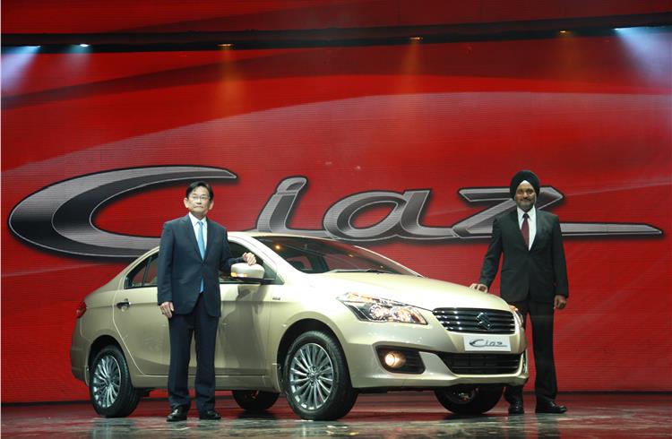 Maruti launches Ciaz sedan at Rs 6.99 lakh, exports to begin next month