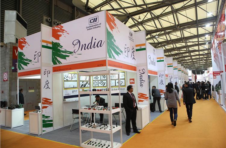The India pavilion at Automechanika Shanghai 2014.