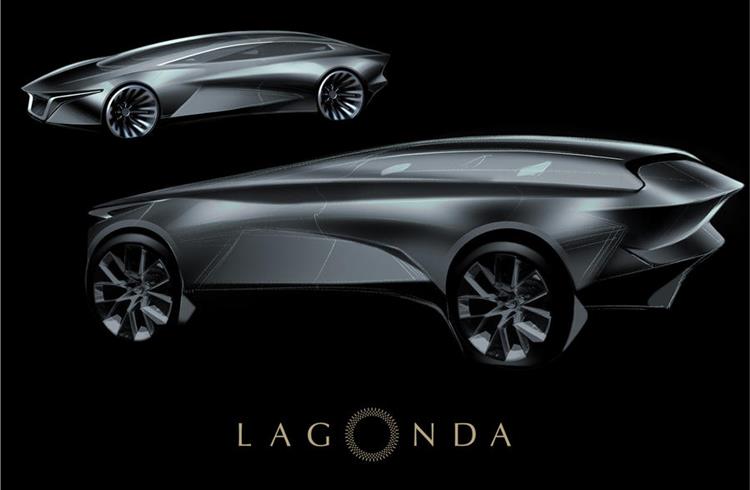 Aston Martin has released this image of the Lagonda SUV Concept, due in 2021