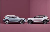 The 40.1 concept (right) heavily inspired the XC40 (left)