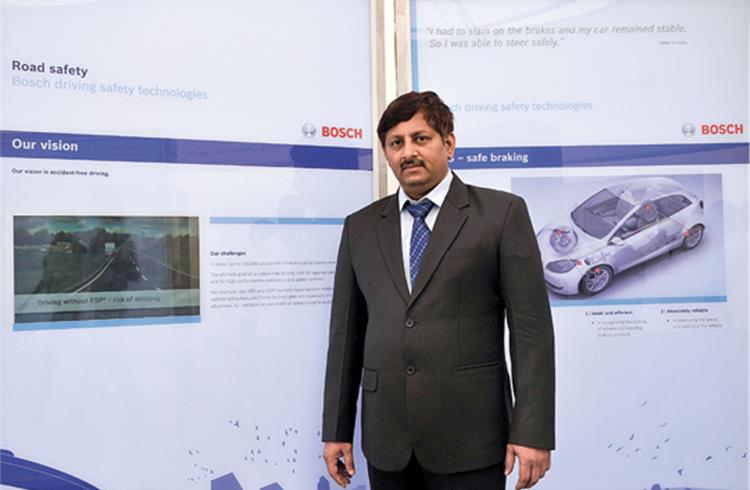 May 1, 2012: V Balasubramanian, Deputy Managing Director (Chassis Systems Control), Bosch Ltd