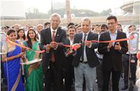 Soumitra Bhattacharya, president, Bosch Group India, inaugurates the new facility.