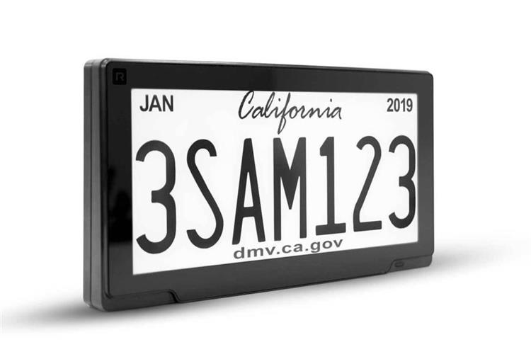 California trials digital numberplates