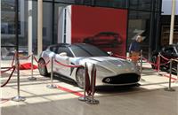 Aston Martin Vanquish Zagato Shooting Brake styling shown in life-size model