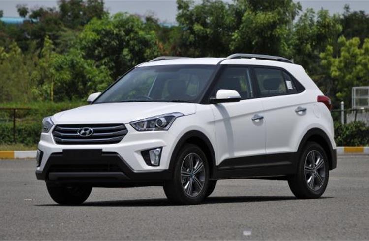 Of Hyundai's total of 64,796 UVs sold, the Creta accounted for 63,836 units in 2015-16, helping the Korean carmaker overtake Ford India, Renault India and Tata Motors.