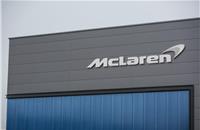 McLaren signage on front of McLaren Composites Technology Centre